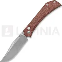 Mercury Amon - Elmax - Red Burlap Micarta foldekniv