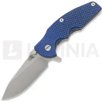 Hinderer Jurassic Magnacut Slicer Flat Grind foldekniv, Stonewash, Blue/Black