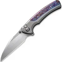 We Knife Ziffius Button Lock Flame