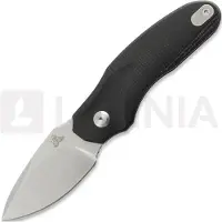 Twisted Assisted Fortis Drop Point foldekniv, Black Micarta, Stonewash