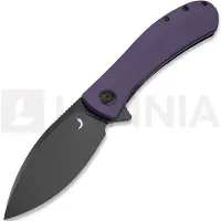 Trollsky Knives Mandu XL14C28N foldekniv, Purple G-10, Black Stonewash
