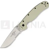 Ontario RAT-1 foldekniv, desert tan/satin, taggete