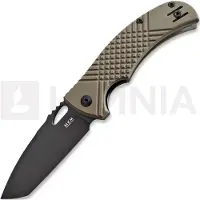 MKM Knives Ciras - Black Top Shield - G10 foldekniv, grønn