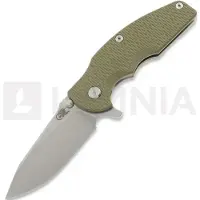 Hinderer Jurassic Magnacut Slicer Flat Grind foldekniv, Stonewash, OD Green