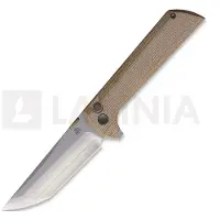 North Mountain Blade Chop 2 Button Lock Micarta Tan