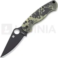 Spyderco Para Military 2 camo foldekniv, svart