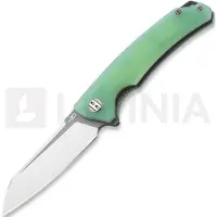 Bestech Texel - Grey + Satin - G10 foldekniv, jade