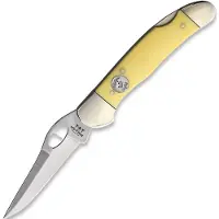 Bear & Son Lockback Yellow Delrin foldekniv