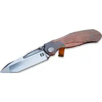 Null Knives Vandal - Brown Micarta foldekniv