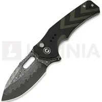 CIVIVI Vexron Damascus foldekniv, Milled Black & Green G-10
