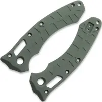 Lex Custom International Microtech Amphibiam Ti Scales - Cerakote Charcoal Green handle scales