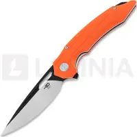 Bestech Ornetta - Blackwash + Satin - G10 foldekniv, oransje