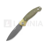 GiantMouse ACE Farley V2 Slipjoint foldekniv, green micarta