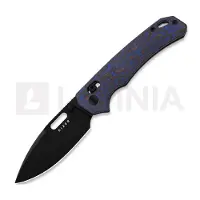 Kizer Cutlery Outposter Nitro-V foldekniv, Purple Vortex Micarta, Black PVD
