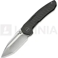 We Knife Micro Trogon, Tiger Stripe Titanium, Satin