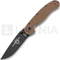 Ontario RAT-2 D2 foldekniv, svart, brun