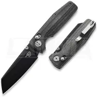 Bestech Slasher - Blackwash - Micarta foldekniv, svart