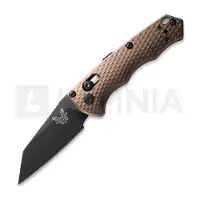 Benchmade Auto Full Immunity foldekniv, flat dark earth aluminum