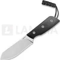 Straight Line Digger - Stonewashed - Black G10 kniv