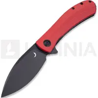 Trollsky Knives Mandu XL 14C28N foldekniv, Red G-10, Black Stonewash