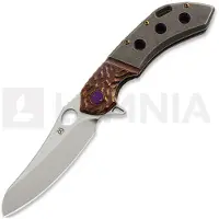Olamic cutlery Wayfarer 247 S90V Mouflon foldekniv, Stonewash Ti & Molten