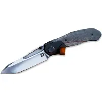 Null Knives Vandal - Black Micarta foldekniv
