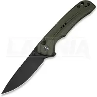 CIVIVI Tarask foldekniv, OD Green G-10, Black Stonewash