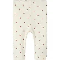 Lil´ Atelier Lil' Atelier Leggings - NbnGago - Turtledove/Apple - - 1 år (80) - Leggings