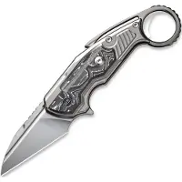 We Knife Yardbird Button Lock Alum Foil