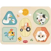 Tiny Love Puslespill m. Lyd - 5 brikker - My First Lydpuslespill - - OneSize - Puslespill