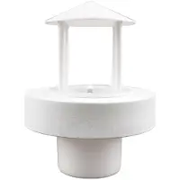Typecat Floating Mist Dispenser Ultrasonic Humidifier Generators Nebulizer Water Fountain Mist Maker for Pool Pond(White)