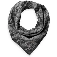 Scotch & Soda Jacquard Knitted Triangle Skjerf