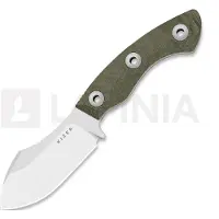 Kizer Cutlery Rook AEB-L kniv, Green Micarta, Satin