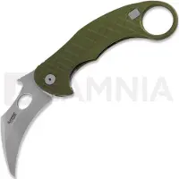 Lionsteel L.E.One Stonewash foldekniv, grønn