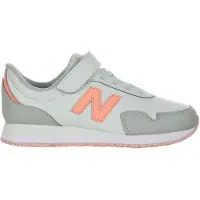 New Balance unisex for kids. P323V1_KL 323 Bungee Lace Trainers with Hook & Loop Top Strap ? Silver (31), Flat, Velcro, Sport, children's fa