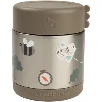 Done by Deer Termobeholder - 300 ml - Tiny Stier - Sand - - OneSize - Termo flaske