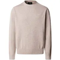 Hackett for man. HM7000116 Essential beige jumper (L), Cotton, Classic, Eco Leather
