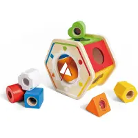 Hape Farge og skjemasorteringsboks - 7 Deler - - OneSize - Puttekasse