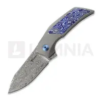 Reate T2500 Damasteel foldekniv, Titanium & Mokuti