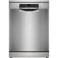 Bosch Serie 2 SMS25GI09F, Frittstående, Full størrelse (60 cm), Rustfritt stål, Svart, Knapper, 1,75 m