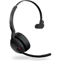 Jabra YOU'RE ON Jabra Evolve2 55 UC Mono - Hodesett - on-ear - Bluetooth - trådløs - aktiv støydemping - USB-A - svart - Zoom Certified, Certified for Microsoft Teams, Cisco Webex Certified, Optimert for UC, Alcatel