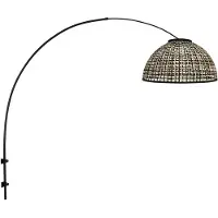 Steinhauer Vegglampe Sparkled Light 4407ZW svart/bambus svart/natur