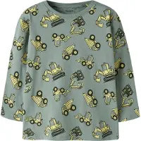 Name it Genser - NmmVeldo - Green Miljø/Gravemaskin - - 4 år (104) - Genser