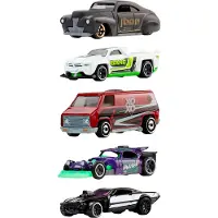 Hot Wheels Biler - 5-pack - Sølv Batman - 1:64 - - OneSize - Bil