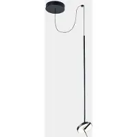 LEDS-C4 LED-pendel Invisible Single, svart, aluminium