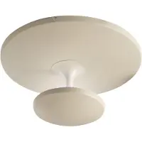 FABAS LUCE LED-taklampe Conrad, sandfarget, Ø 50 cm, metall, dimbar