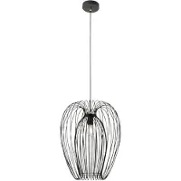 FABAS LUCE Camp hengelampe, Ø 40 cm, svart, trådkurv