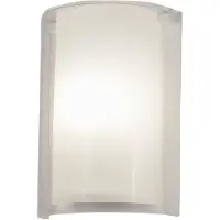 FABAS LUCE Maribel vegglampe, hvit/transparent, glass, akryl