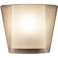 FABAS LUCE Vegglampe Viki, ravfarget, glass, akryl