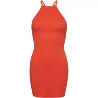 Superdry for woman. W8011537A Olympic back mini-dress orange (S), Casual, Modal, Sleeveless / Straps